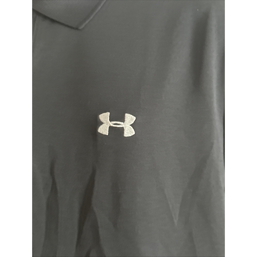 Under Armour LooseBlack Cal Ripken Foundation Men's  Polo Shirt Sz 2XL Heatgear - Picture 4 of 12